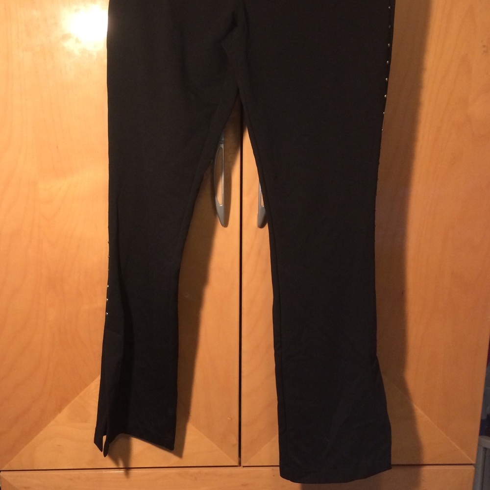 Express studded slacks with ankle slits